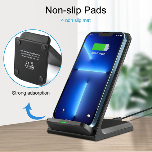 Wireless Charger for Samsung Galaxy S24+ | S24 Ultra | S23 | S22 | S21 | S20 FE | S10 | S10e | S9 Plus | S8 | Note 20 | 10 | 9 | 8 | Z Flip Fold 5...