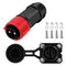 2 Pin 50Amp Trolling Motor Plug Receptacle Set,12V/24V/ 36V/48V Plug for Trolling Motor/Down Rigger/Fishing,IP67 Connector Trolling Boat Plug for ...