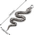 20PCS Snake-shape Charms Pendants Accessory Mixed Smooth Metal Charms for DIY Jewelry Making and Crafting, Ancient Silver...