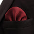 S&W SHLAX&WING Solid Color Red Burgundy Wedding Silk Matching Pocket Square Large...