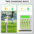 Rechargeable AAA Batteries, Ni-MH AAA 600mAh Solar Batteries, Triple A 1.2v Rechargeable Batteries for Solar Pathway Lights, Outdoor Solar Lights ...