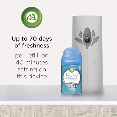 Air Wick Automatic Air Freshener Spray Refill, 1ct, Fresh Waters, Odor Neutralization, Essential Oils...