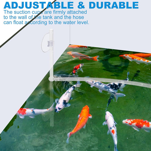 2 Pcs Aquarium Floating Plant Corral, Floating Plant Fence for Aquarium Accessories, Separates Floating Plants, Auto-Adjusts Height with Water Lev...