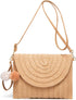 Straw Shoulder Bag Straw Clutch Women Hand-woven PomPom Straw Crossbody Bag Summer Beach Envelope Purse Wallet...