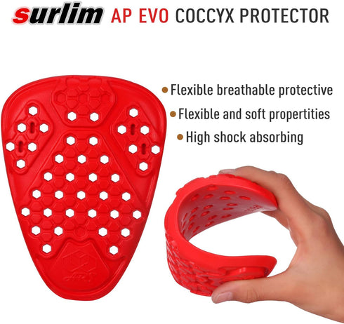 Coccyx Protector CE Insert Armor Motorcycle Pants Replacement Pads...