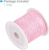 Nylon Knotting Cord, 0.6mm Dia 50 Yards 45m Length, Nylon Soft Smooth Beading Thread Light Pink - (Applications: for DIY Craft Red)...