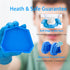 6 Pcs Dental Base Former Kit Dental Lab Model Base Set Plaster Mold Base Former Color Blue (Set)...