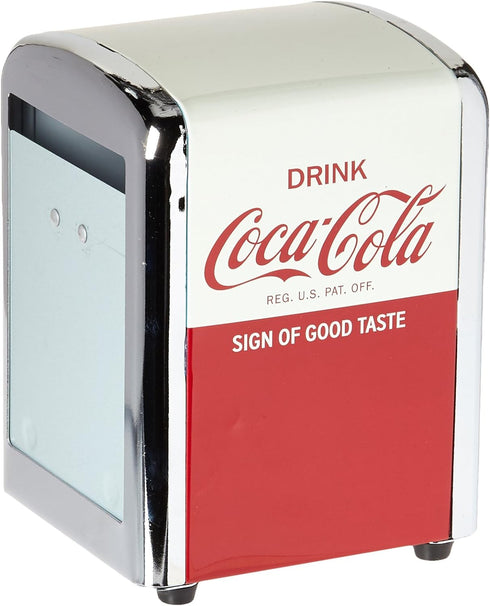 Tablecraft Coca-Cola Napkin Dispenser, Half, Red...