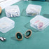 30pcs Square Transparent Jewelry Container, Plastic Makeup Bead Packaging Storage Box, Mini Clear Empty Case with Lid for Crafts, Jewelry, Hardwar...