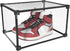 LANSCOERY Shoe Storage Box Stackable Shoe Organizer, Clear Acrylic Foldable Shoe Storage Containers Display Case with Magnetic Side Opening Door f...