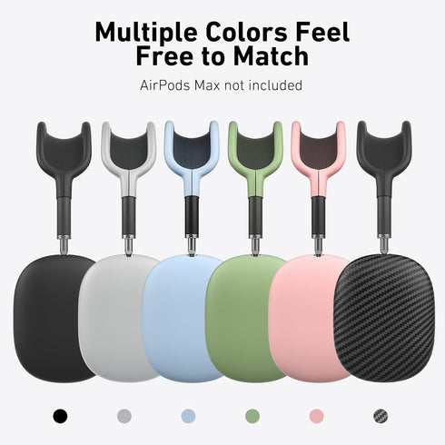 Case Cover for AirPods Max Headphones,AHBTEYM Carbon Fiber Texture TPU Ear Cups Cover/Ear Pads Case Cover/Headband Cover for Apple AirPod Max,Acce...