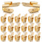 25 Pcs Piggyback Spade Connectors, 3 Way Adapter Dual Male to Single Female Brass Quick Disconnect Connectors Piggyback Terminals Crimp Terminals ...
