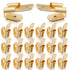 25 Pcs Piggyback Spade Connectors, 3 Way Adapter Dual Male to Single Female Brass Quick Disconnect Connectors Piggyback Terminals Crimp Terminals ...