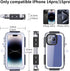 Waterproof Case for iPhone 14Pro/15Pro, Shockproof Anti-Dust Outdoor Sports Waterproof Phone Case Cycling Skiing Phone Case with Bike Mount Bracke...