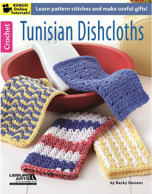 Leisure Arts LA-6371-Tunisian Dishcloths...