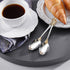 KEAWELL Luxurious 5.1-Inch Espresso Spoons Set - 6 Pieces - Mini Coffee Spoon, 18/10 Stainless Steel - Gorgeous Design with Exceptional Mirror Pol...
