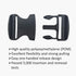 2 Set 2 Inch Flat Dual Adjustable Plastic Quick Side Release Plastic Buckles and Tri-glide Slides for Luggage Straps Pet Collar Backpack Repairing...