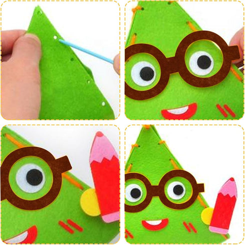 Felt Sheets Fabric, 7" x 11" Felt Fabric for Crafts 10Pcs Halloween Christmas Fabric Fall Felt for DIY and Sewing Projects (Brown)...