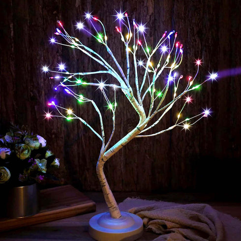 FUCHSUN 108 LED Birch Tree Light Tabletop Bonsai Fairy Tree Lamp, 8 Lighting Modes & Timer & Battery/USB Operated, Party Wedding Holiday Festival ...