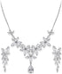 EVER FAITH Wedding Party Jewelry Set for Women, Gorgeous Teardrop White Cubic Zirconia Necklace Earrings Set, Bridemaids Jewelry Set for Bridal...