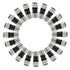 Taiss 20PCS RG6 Compression connectors,F Type Coaxial Cable Compression connectors (Black)...