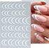 8 Sheets French Nail Art Sticker 3D Streak Line Nail Decals Reflective French Nail Art Supplies Geometric Lines Nail Art Stickers Wave Swirl Strip...
