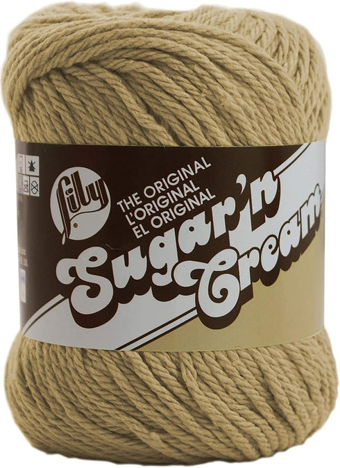 Lily Sugar'N Cream Jute Yarn - 6 Pack of 71g/2.5oz - Cotton - 4 Medium (Worsted) - 120 Yards - Knitting/Crochet...