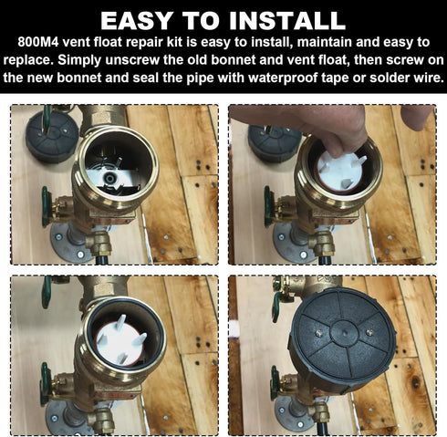 for Watts 1" Pressure Vacuum Breaker Vent Float Kit Work with 800M4, 800M4-FR, 800M4-QT & RK 800M4-T...