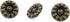 Bezelry 12 Pieces Morning Flower Metal Shank Buttons. 14mm (9/16 inch) (Antique Brass)...