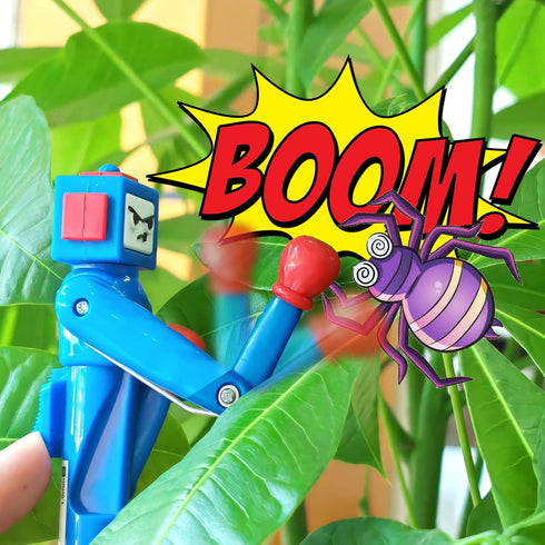 Boxing Pen Robot - ?2PCS? with Punching Arm and Crisp Button Sound - Funny and Cool Novelty Pen - Boxing Gifts - Blue/Green Colors - 1.0mm Smooth ...