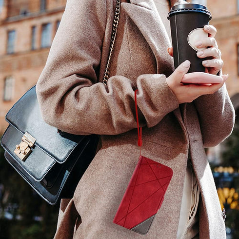 Asuwish Compatible with TCL 20XE 5087Z Wallet Case and Tempered Glass Screen Protector Lanyard Leather Flip Card Holder Stand Cell Accessories Pho...