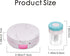 2 Pack Contact Lens Case, Leak-Proof Contact Case Travel with Cleaner Washer Holder Tweezers, Remover Tool Solution Bottle for Outdoor Daily Use(S...