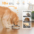 Slow Feeder Dog Bowl Stainless Steel with Non-Slip Silicone Bottom, Dog Water Bowl Suitable for Small Medium Dog Breeds, Cyclone Dog Bowl...