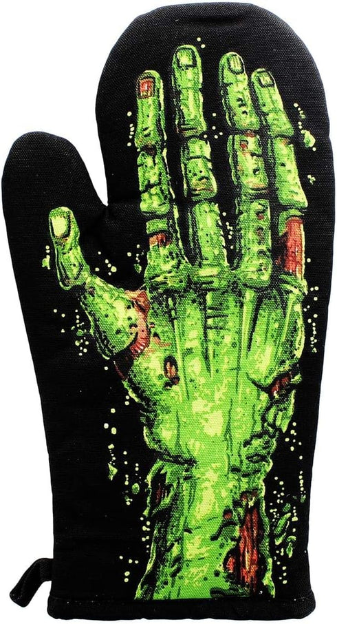 Nerd Block Zombie Hand Oven Glove - Black, Silicone, Polyester...