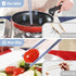 Reusable Long Silicone Cooking Chopsticks with Spoon 12 Inches Dishwasher Safe BPA-free Non-Slip Pastel Color Kitchen utensils Made in Korea (Past...