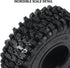 INJORA 1.0 Tires - S5 Rock Terrain Crawler Tires for TRX4M SCX24 AX24 FCX24 Upgrade Parts,64 * 24mm,T1011...