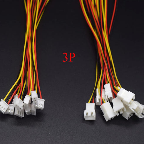 Micro Jst 1.25 Wire Connectors, 20Pairs/40pcs 1.25mm 3 Pin Jst Male and Female Connector Plug with Wires Cables Kit for LED Light 100mm...