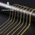 Ecoofor Gold Necklace Chains for Jewelry Making, 62.3 Feet 8 Rolls Jewelry Chains for DIY Necklace Bracelet Jewelry Making with Jump Rings/Lobster...