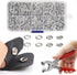 FireBee 800PCS Metal Snaps Buttons, Fastener Pliers Press Tool Kit with 200 Sets 3/8 Inch Snaps, Prong Metal Snaps, Stainless Steel Snap Installat...