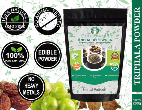 Triphala Powder 100 Gm | Formula of Amla, Haritaki & Bibhitaki | Supports Daily Detoxifying, Cleansing & Rejuvenation | Supports Immune System | N...