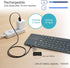 ROCK&ROWN Foldable Bluetooth Keyboard, Pocket Size Portable Wireless Keyboard with Touchpad for Mac OS,Android, Windows, Linux, PC, Tablet, with R...