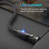 Ion 6 in 1 IP/Type-C/Micro USB PD 100W 540 Rotation Magnetic Data Transmission & Fast Charging Cable 1.8 Meter Length...