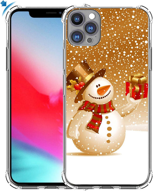 Case for iPhone 13 Pro Christmas & Protector Gel Silicone Slim Drop Proof Heavy Duty Protection Cover Compatible with iPhone 13 Pro & Xmas Holiday...