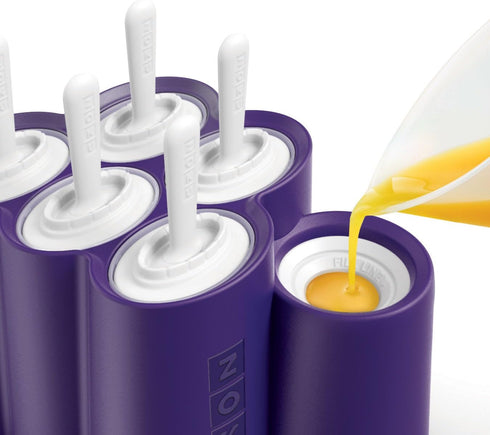 ZOKU Space Ice Pop Molds, 6 Rocket and Astronaut-shaped Popsicles Molds in One Tray with Reusable Popsicle Sticks, BPA-free...