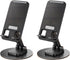 2PCS Cell Phone Stand, Adjustable Phone Holder 360° Rotation Fully Foldable Desktop Dock Compatible with iPhone 15 14 13 Pro Max Android Smartphon...