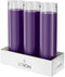 Simply Soson 2x8 inch Purple Devotional Candles in Glass Jar - 3 Pack - 90 Hours – Prayer Candle - Tall Pillar Candles for Religious, Memorials, P...