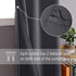 DWCN Blackout Curtains for Bedroom & Living Room - Thermal Insulated, Light Blocking, Noise Reducing, Energy Efficient Grommet Window Drapes with ...