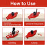 TOURACE Adjustable Drill Jig with Drill Bit for Floating Shelf, Portable Dowel Drill Guide Jig, Biscuit & Plate Joiner Woodworking Tool, Pocket Sc...