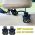 Car Seat Headrest Hooks - Cute Cartoon Cat Hook Vehicle Hanger for Purses, Bags, Coats, Umbrellas Holder (2pc Black)...