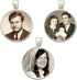Wedding Bouquet Photo Charms Pack of 3 Silver Bridal Picture Charms for Flowers...